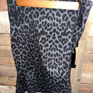 Cato Gray Black Midi Pencil Skirt